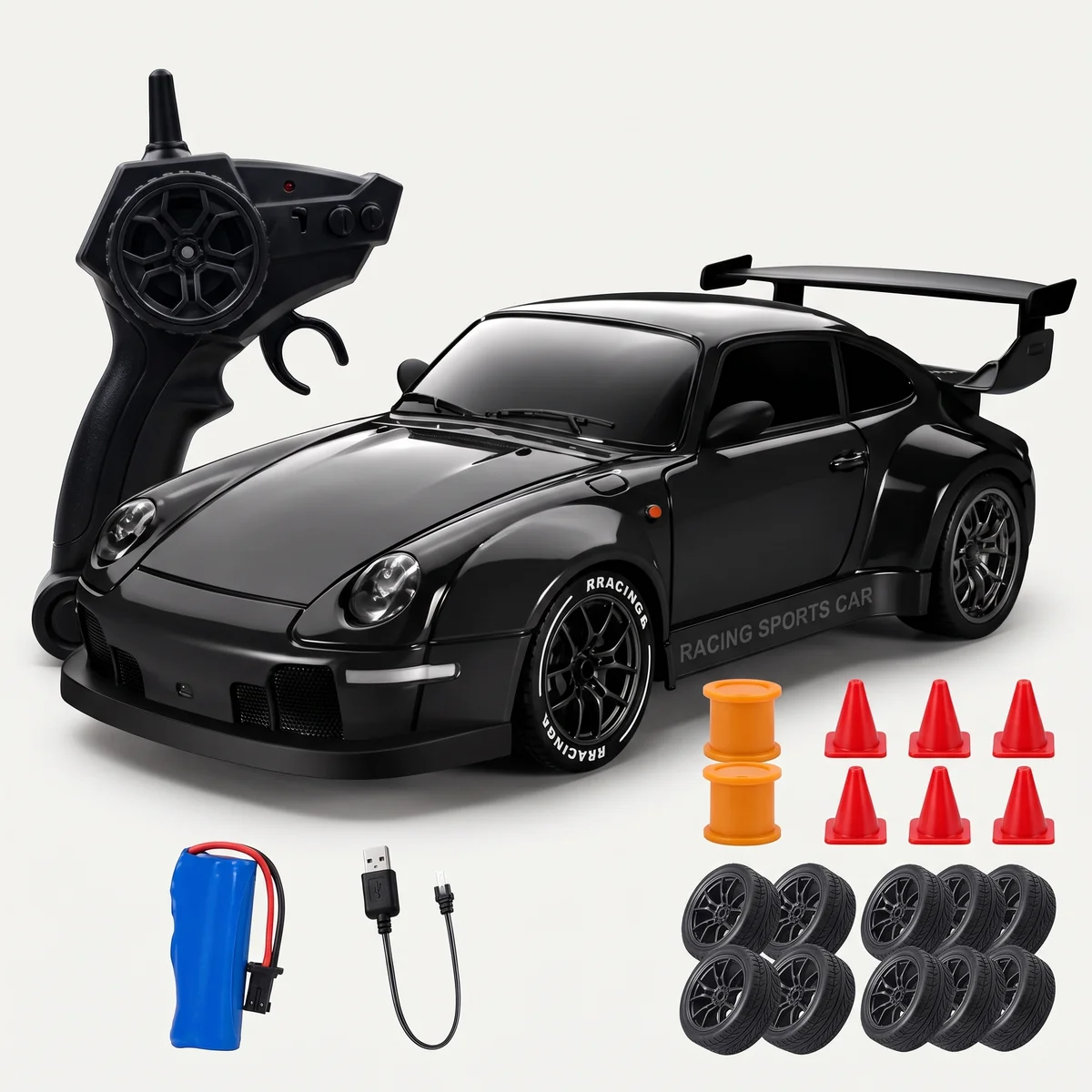 Carrinho drift de controle remoto 4x4 1:24